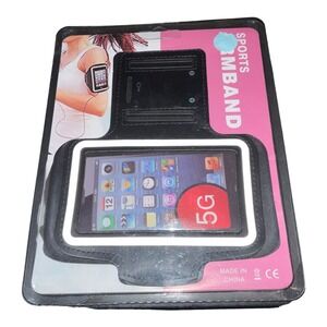 Sports‎ Arm Band For I Phone 5G Black Hook & Loop Fasteners